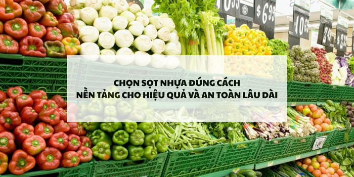 Cách chọn sọt nhựa hiệu quả và an toàn